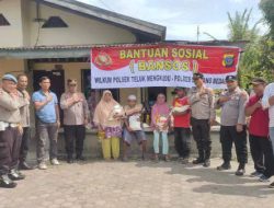 Giat pemberian bantuan sosial dalam rangka membantu warga masyarakat yg kurang mampu di wilkum Polres Serdang Bedagai
