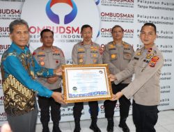 OMBUDSMAN RI:Polres Langkat Rangking 10 Penyelenggaraan Pelayanan PubliK
