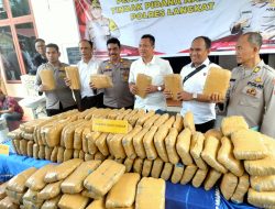Kapolres Langkat Melaksanakan Konfrensi Pers Pengungkapan Kasus Tindak Pidana Narkoba