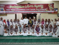 Polres Madina Menggelar Isra’ Mi’raj 1444 H / 2023 M di Mesjid Al-Mubarraq