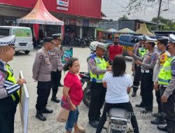 Operasi Keselamatan Toba, Polres Sergai Imbau Warga Taat Aturan Lalu Lintas