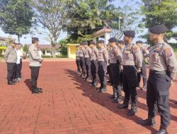 Kapolres Simalungun AKBP Ronald F.C Sipayung, S.H., S.I.K., M.H., memimpin Apel Pagi pada jam Pimpinan Jajaran Polres Simalungun