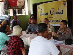 Duduk bersama dengar keluh Kesah Masyarakat, Polresta Deli Serdang Laksanakan Jumat Curhat