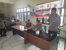 Polsek Medan Timur mendengar curhatan masyarakat di Kantor Lurah Gaharu