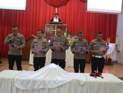 Polres Langkat Menggelar Ibadah Paskah Tahun 2023. Bertempat di Gereja GBKP Runggun Stabat,