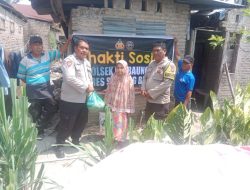 Polres Serdang Bedagai Melalui Polsek Perbaungan Melakukan Giat Pemberian Bantuan Sosial Kepada Warga Kurang Mampu Dalam Rangka Safari Ramadhan 1444H
