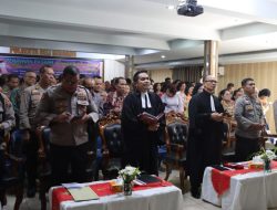 Berjalan Khidmat, Keluarga Besar Polresta Deli Serdang Laksanakan Ibadah memperingati Hari Paskah