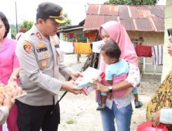 Kapolres Simalungun Gelar Pemberian Makanan Tambahan (PMT) kepada 100 Anak Asuh Polres Simalungun