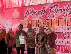 Kegiatan Pisah Sambut Kapolres Serdang Bedagai
