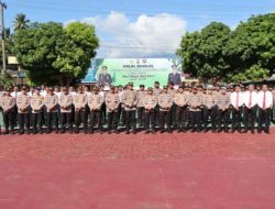 Selesai Apel Pagi,Kapolres Madina Gelar Halal Bihalal