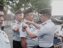 Rutan Kelas 1Medan Kanwil Kemenkumham Sumut Berprestasi Apel Penyematan Tanda Kenaikan Pangkat