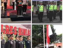 Hari Lahir Pancasila Ke-78 Tahu 2023, Polres Binjai Melaksanakan Upacara Bersama Forkopimda