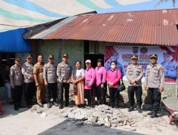 Peletakan batu pertama bedah rumah Polres Serdang Bedagai dalam rangka HUT Bhayangkara ke.77 tanggal 01 Juli 2023 Polres Serdang Bedagai oleh Kapolres Serdang Bedagai