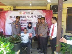Dalam Rangka HUT Bhayangkara ke-77, Polresta Deli Serdang Bagikan Bansos Ke Panti Asuhan dan Anjangsana ke rumah personil Polri yang stroke