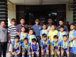 Pembukaan turnamen sepak bola U-12 Kapolres Serdang Bedagai Cup dalam rangka HUT Bhayangkara ke.77 tanggal 01 Juli 2023 Polres Serdang Bedagai oleh Kapolres Serdang Bedagai
