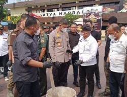 Polrestabes Medan Kembali Memusnahkan Barang Bukti Narkoba Senilai Rp150 miliar Lebih Berupa Sabu Seberat, 171.150, 4 gram.