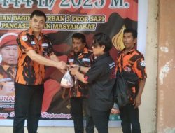 Hari Raya Idul Adha 1444 Hijriah/2023 M, Ketua MPC Kabupaten Deliserdang Melakukan Pemotongan Qurban.
