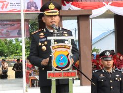 POLRES BINJAI GELAR UPACARA HARI BHAYANGKARA KE 77 BERSAMA TNI DAN INSTITUSI TERKAIT