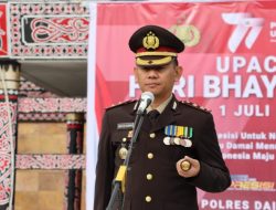 Polres Dairi Gelar Upacara dan Syukuran HUT ke-77 Bhayangkara