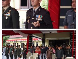 Upacara Peringatan HUT Bhayangkara ke 77 Tahun 2023 Dipimpin Langsung Kapolres Oxy