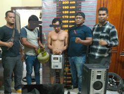 Unit Reskrim Polsek Stabat Berhasil Mengungkap Kasus 3 Pelaku Bobol Kantor Desa