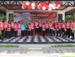 Dalam Rangka HUT Bhayangkara Ke 77 Tahun 2023, Polres Mandailing Natal (Madina) Gelar Olah Raga Bersama