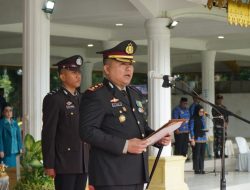 Kapolres Langkat AKBP Faisal Pimpin Upacara Harkitnas Ke-116 Di Tribun Alun Alun Stabat