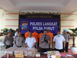 Polres Langkat Tangkap 66 Tersangka dari 57 Kasus Narkoba Selama Mei 2024