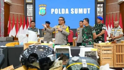 Kodam 1/BB Bersama Polda  Sumut Berhasil Gagal Penyeludupan Barang Ilegal