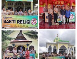 Dalam Menyambut Hari Bhayangkara Ke – 78, Polres Tanah Karo Gelar Kegiatan Religi Sejumlah Rumah Ibadah Dan Makam Pahlawan