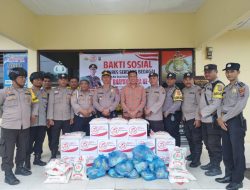Polsek Tanjung Beringin berikan Bantuan Sosial dalam Rangka HUT Bhayangkara ke 78