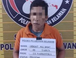 Seorang Pria Pengedar Narkoba Jenis Ganja Berhasil Ditangkap Sat Narkoba Polres Belawan