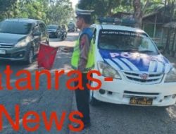 Satlantas Polres Batu Bara Gelar Patroli Kibas Bendera dan Video Situasi Arus Lalin di Wilayah Hukum Polres Batu Bara