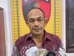 Tim Opsnal Satreskrim Polres Sergai Membekuk Seorang pria Berinisial M (52) Pelaku Perjudian Tebak Angka