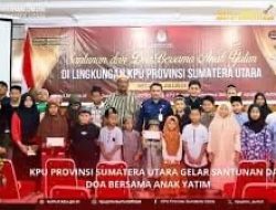 KPU Sumut Santuni Anak Yatim dan Gelar Doa Bersama