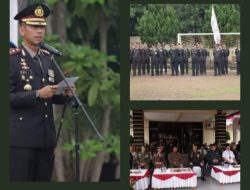 Kapolres Sergai, AKBP Oxy Yudha Pratesta, Pimpin Upacara HUT Bhayangkara Ke-78