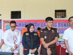 Jajaran Satnarkoba Polres Serdang Bedagai Musnahkan Barang Bukti Sabu Seberat 601,32 Gram