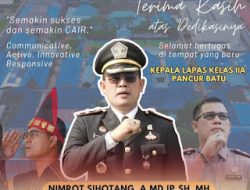 Nimrot Sihotang Pindah Tugas Ke Lapas II A Pancur Batu