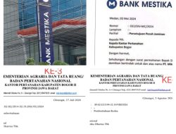 Terkait Pinjaman PT Mitra Dengan Sertifikat Tanah, Diduga Ada Modus Permainan Oleh Staf Marketing Bank Mestika