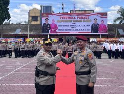 Polres Tanah Karo Gelar Pisah Sambut Kapolres, AKBP EKO YULIANTO S.H .,S.ik .,M.M M.Tr Opsla Gantikan AKBP Wahyudi Rahman S.H .,S.I.K. ., Mm