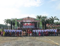 Kabag Log Kompol Azhari, S.E Menghadiri Upacara Penurunan Bendera Merah Putih Dalam Rangka Hari Ulang Tahun (HUT) Kemerdekaan RI Ke-79 di Alun-alun Kantor Bupati Sergai