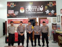 Jelang Pilkada Serentak, Polres Langkat Perketat Pengamanan di Kantor KPU
