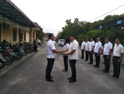 Kasatreskrim Polres Sergai Memberikan Penghargaan Kepada Personil Sebelum 20 Hari