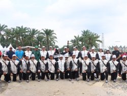 Polres Sergai Melaksanakan Pengamanan Penerimaan Dan Pelaksanaan Kirab Api PON XXI Aceh Sumut 2024