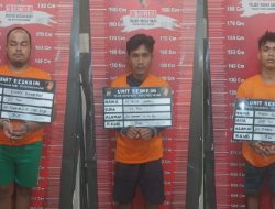 Unit Res Polsek Medan Baru Berhasil Mengamankan  3 Orang Laki laki Pelaku Begal 2 Berhasil Kabur
