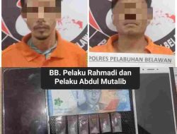 Sat Narkoba Polres Pelabuhan Belawan Tangkap Dua Pengedar Narkoba di Tanjung Mulia