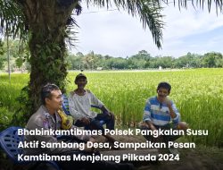 Bhabinkamtibmas Aktif Sambang Desa, Sampaikan Pesan Kamtibmas Menjelang Pilkada 2024