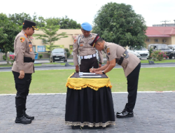 Kapolres Batubara AKBP Taufik Hidayat Tayeb, S.H., S.I.K., Pimpin Sertijab Kasat Binmas, dan Pengukuhan Kasi Propam