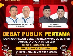KPU Sumut Rampungkan Debat Publik Pertama Di Hotel Grand Mercure