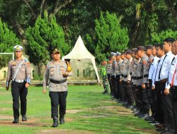 Kapolres AKBP Jhon Sitepu, Pimpin Apel Gelar Pasukan dalam rangka Ops Zebra Toba 2024 